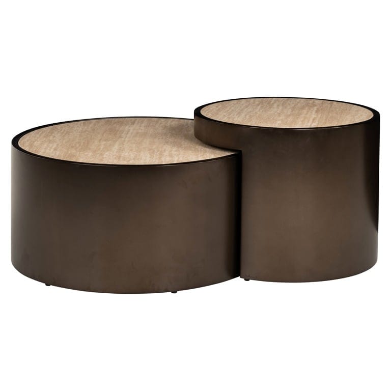 Richmond Interiors Living Coffee table Ronson set of 2 (Beige) House of Isabella UK