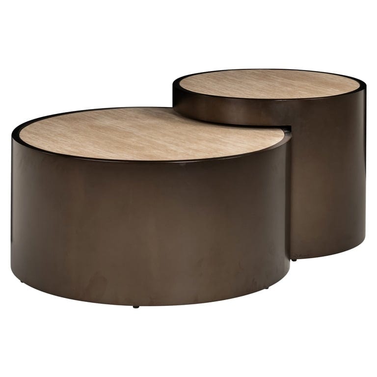 Richmond Interiors Living Coffee table Ronson set of 2 (Beige) House of Isabella UK