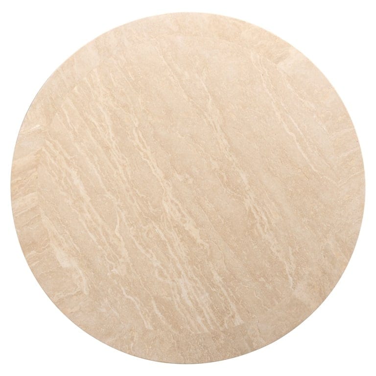 Richmond Interiors Living Coffee table round Biltmore italian travertine (Beige) House of Isabella UK