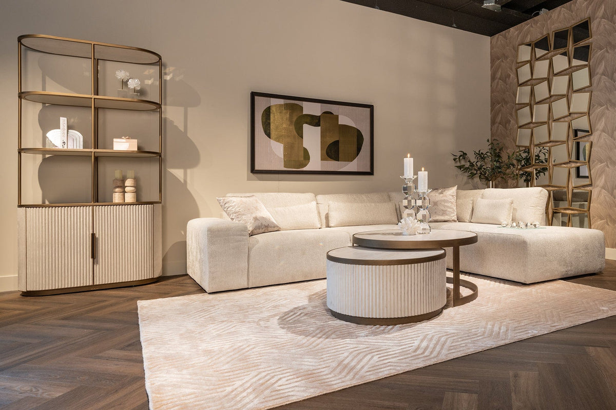 Richmond Interiors Living Coffee table Tivoli set of 2 (White) House of Isabella UK