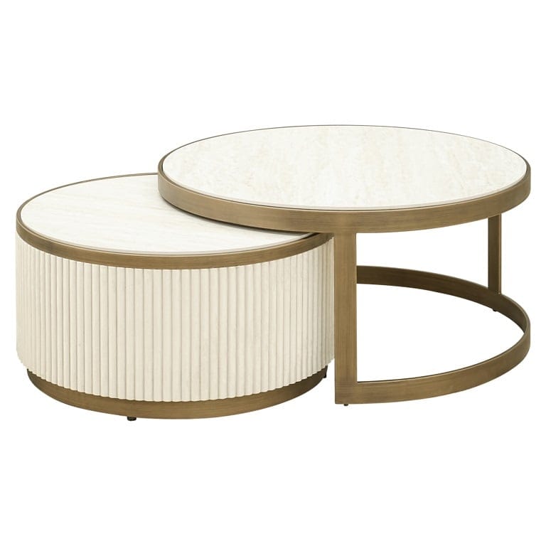 Coffee table Tivoli set of 2 (White).