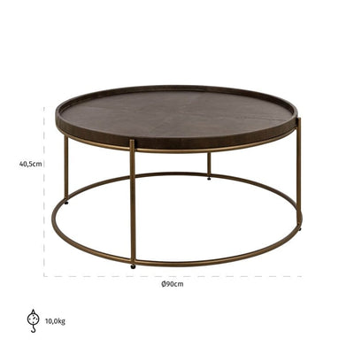 Richmond Interiors Living Coffee table Zillon (Brown) House of Isabella UK