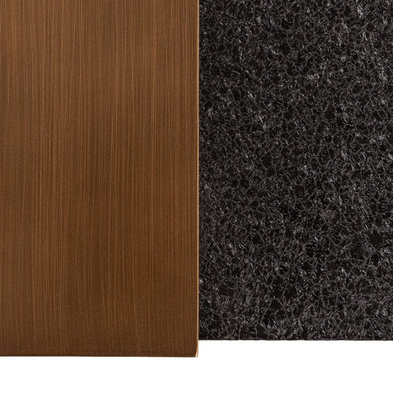 Richmond Interiors Living Console Bazel (Black/gold) House of Isabella UK