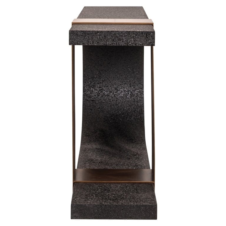 Richmond Interiors Living Console Bazel (Black/gold) House of Isabella UK