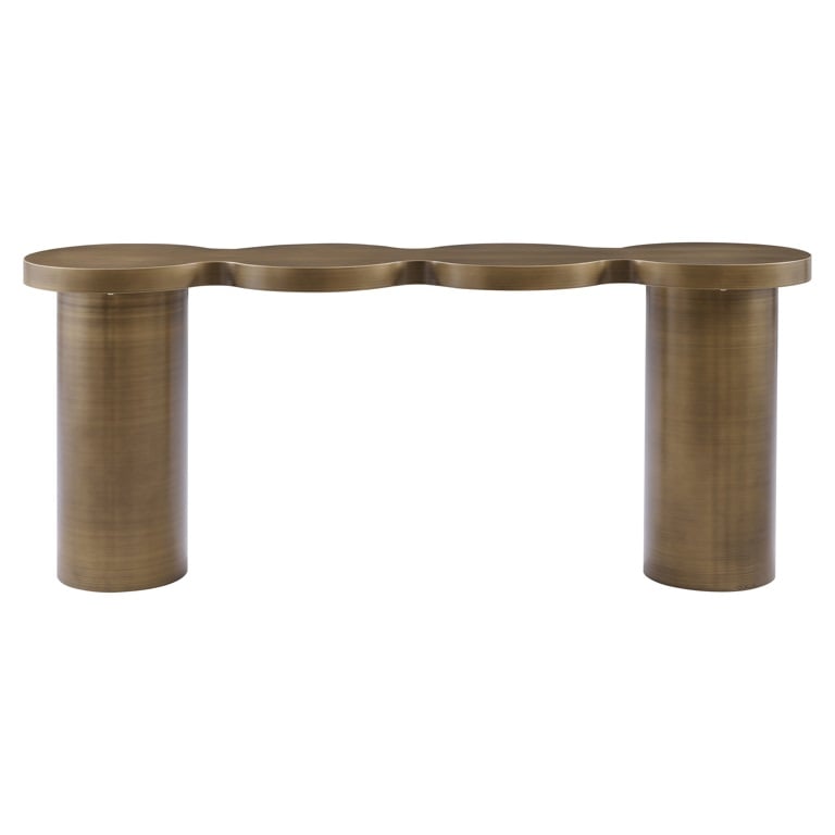 Richmond Interiors Living Console Bubba (Brushed Gold) House of Isabella UK