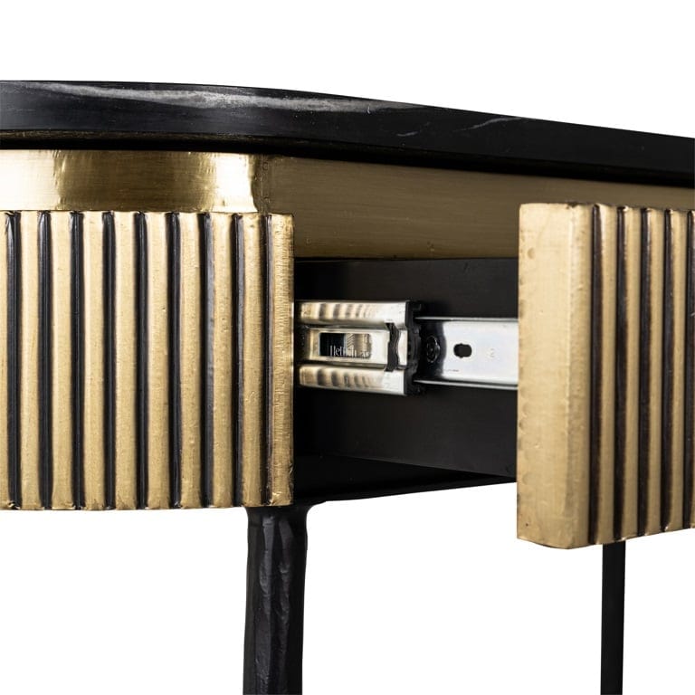Console Ironville 2-drawers (Gold).