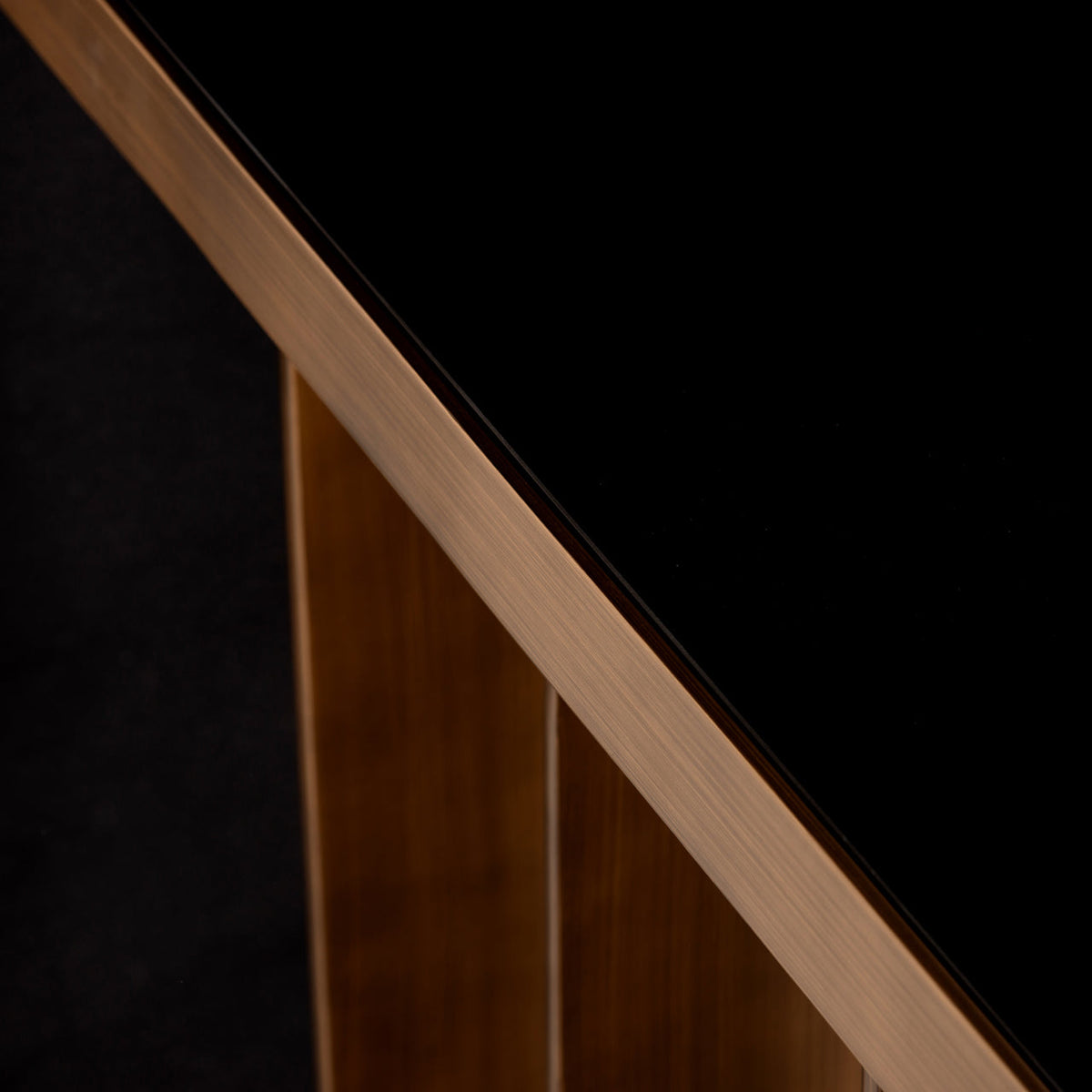 Richmond Interiors Living Console Locarno brushed gold House of Isabella UK