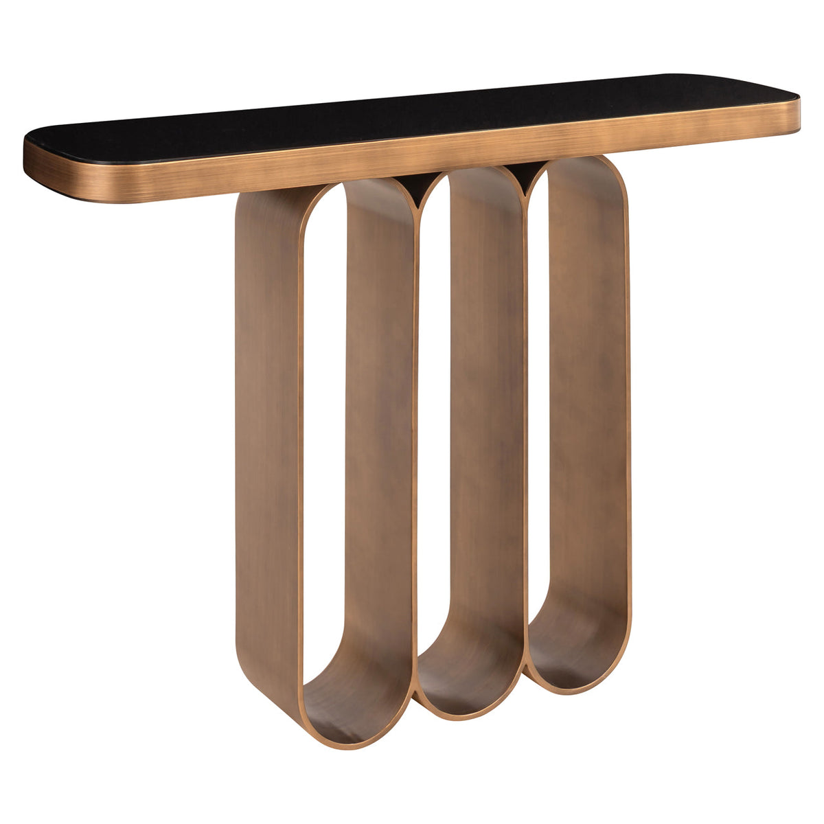 Richmond Interiors Living Console Locarno brushed gold House of Isabella UK