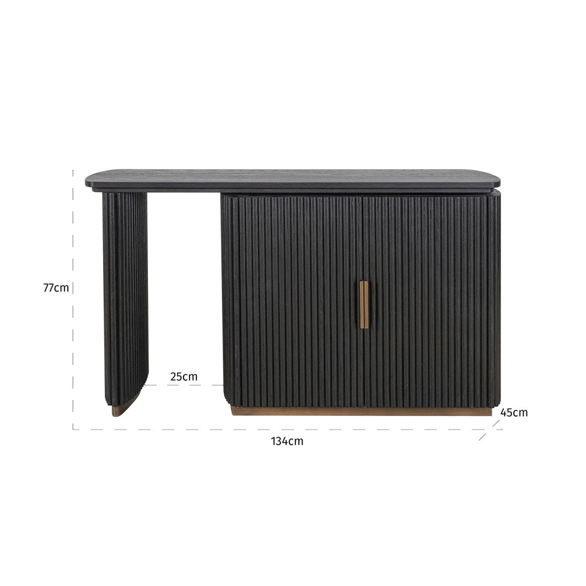 Richmond Interiors Living Desk Cambon dark coffee House of Isabella UK