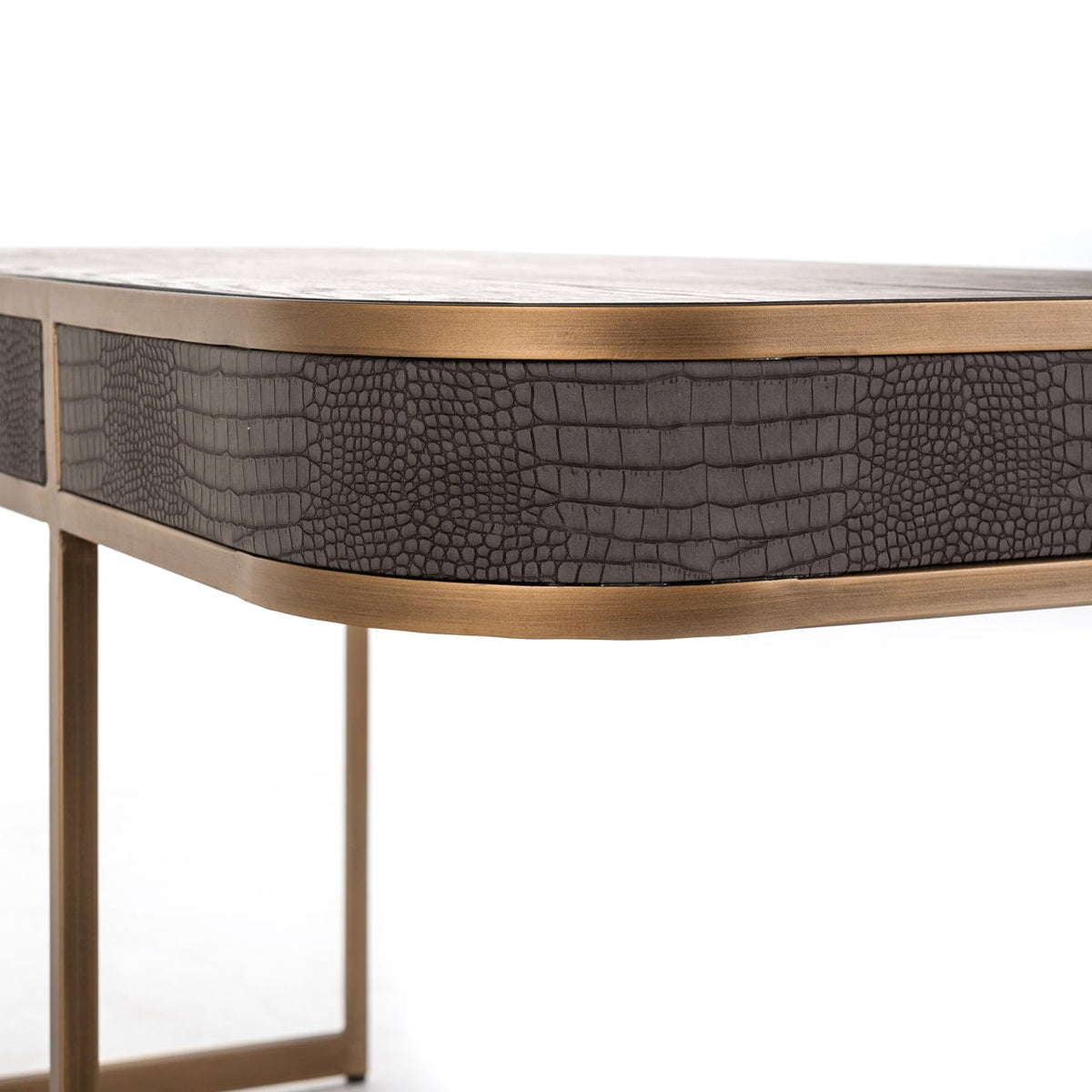 Richmond Interiors Living Desk Classio brushed gold House of Isabella UK