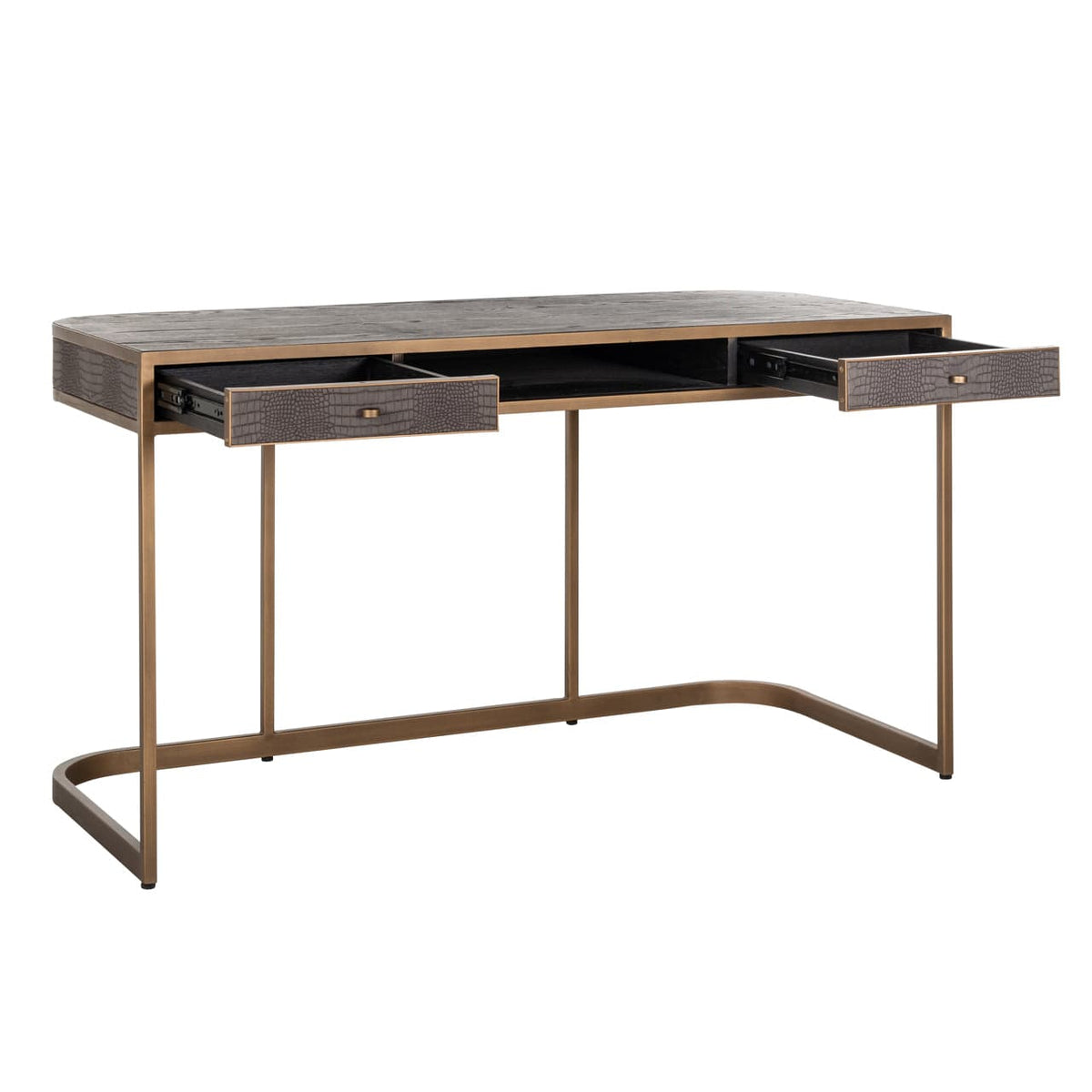 Richmond Interiors Living Desk Classio brushed gold House of Isabella UK