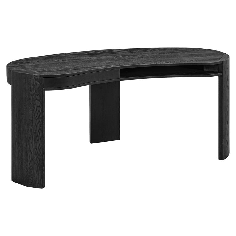 Desk Navarino 1-drawer (Dark coffee).