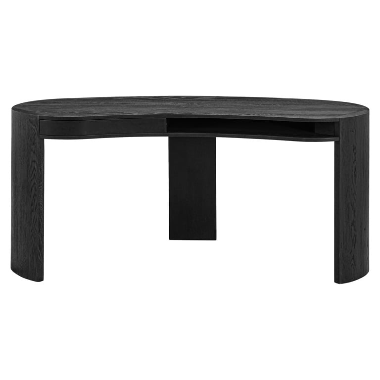 Desk Navarino 1-drawer (Dark coffee).