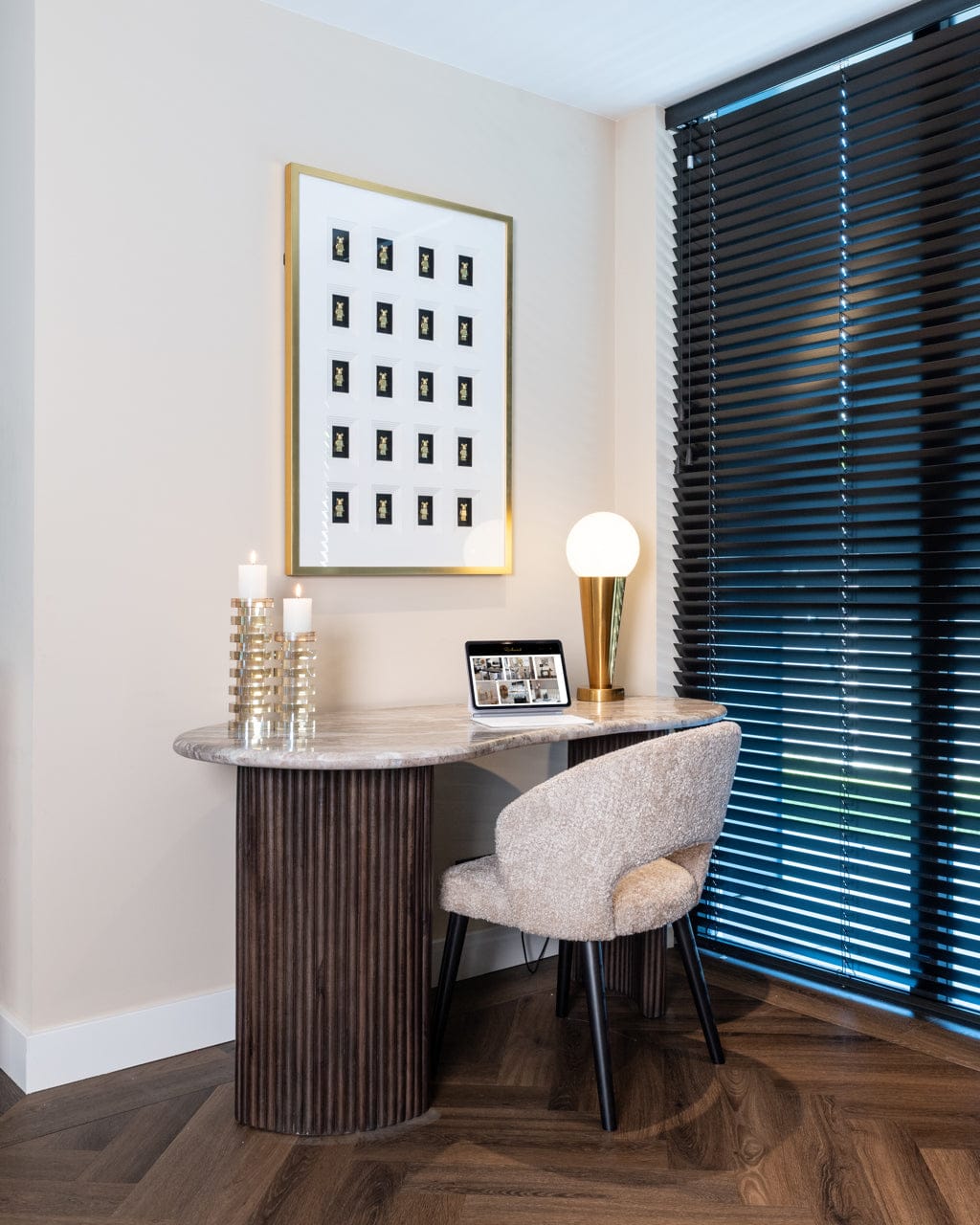 Richmond Interiors Living Desk Rashford dark brown House of Isabella UK