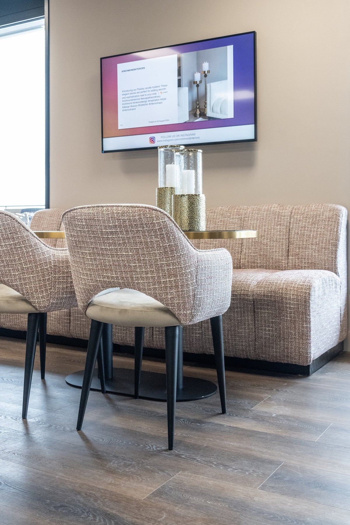 Richmond Interiors Living Dining bench Hillpark lovely beige (Be Lovely 170 Beige) House of Isabella UK