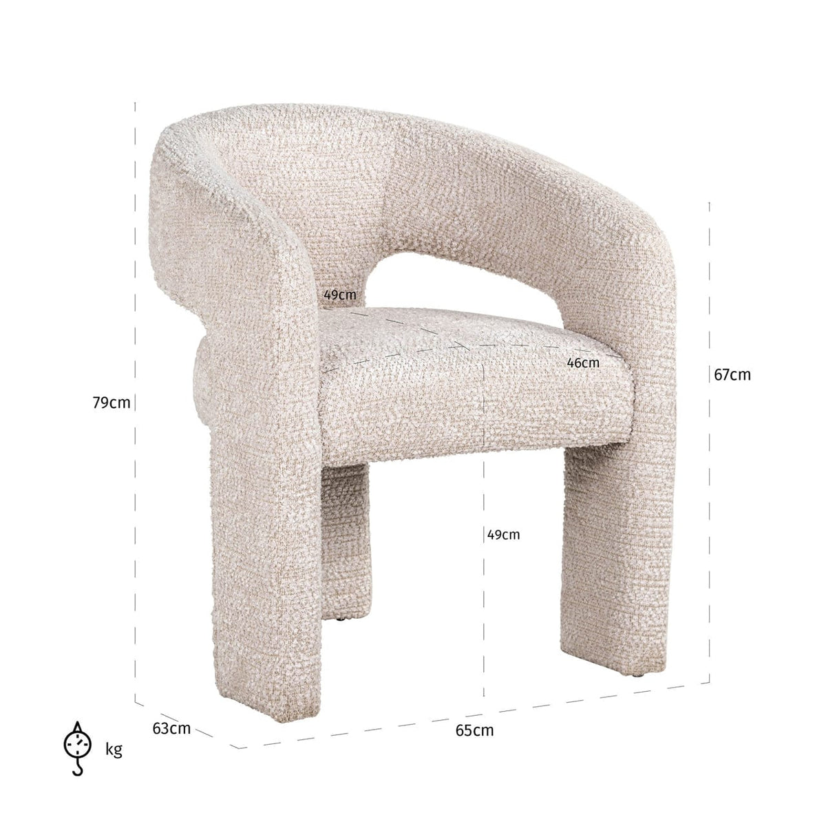 Richmond Interiors Living Dining chair Belle customized fire retardant House of Isabella UK