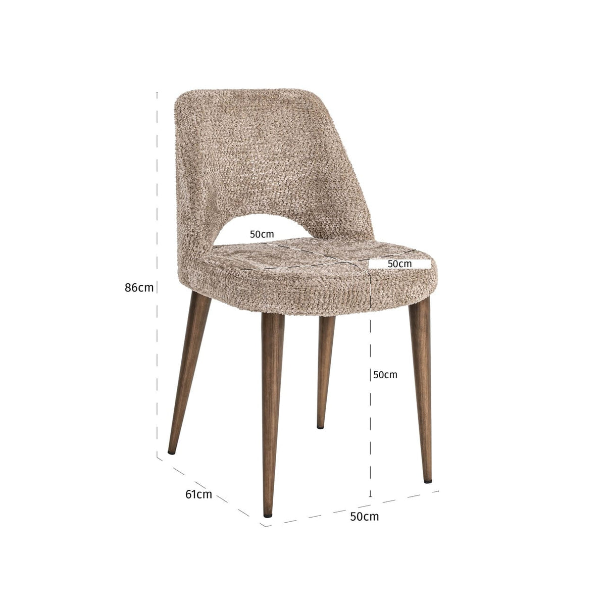 Richmond Interiors Living Dining chair Delphine lovely nature fire retardant (Set of 2) House of Isabella UK