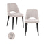 Richmond Interiors Living Dining chair Tabitha natural fancy fire retardant (Set of 2) House of Isabella UK