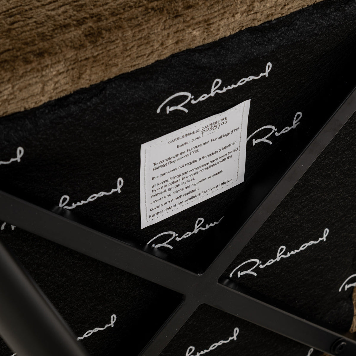 Richmond Interiors Living Dining chair Taylor brandy fusion fire retardant House of Isabella UK