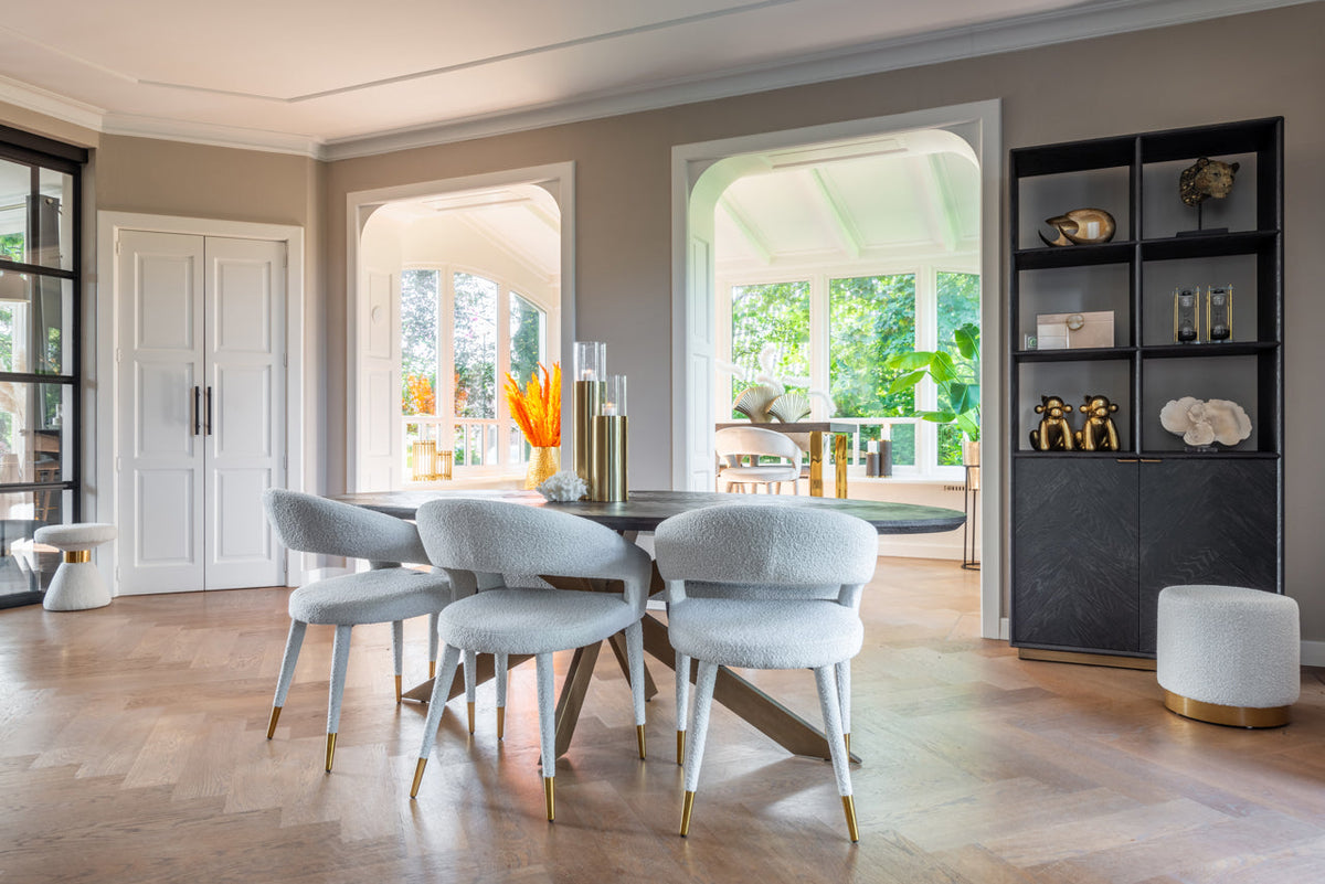 Richmond Interiors Living Display cabinet Blackbone Brass black rustic House of Isabella UK