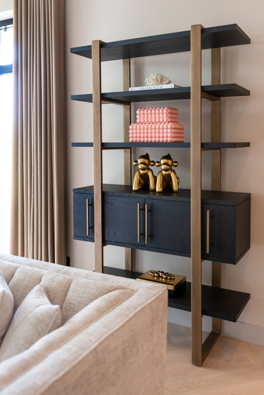 Richmond Interiors Living Display cabinet Cambon dark coffee House of Isabella UK