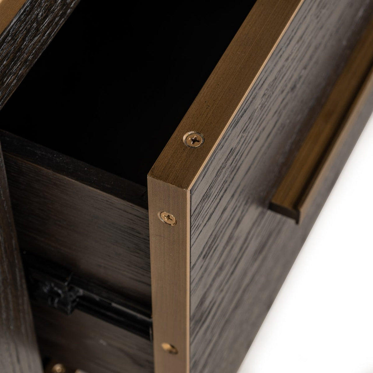 Richmond Interiors Living Display cabinet Carter brown small 2-drawers House of Isabella UK