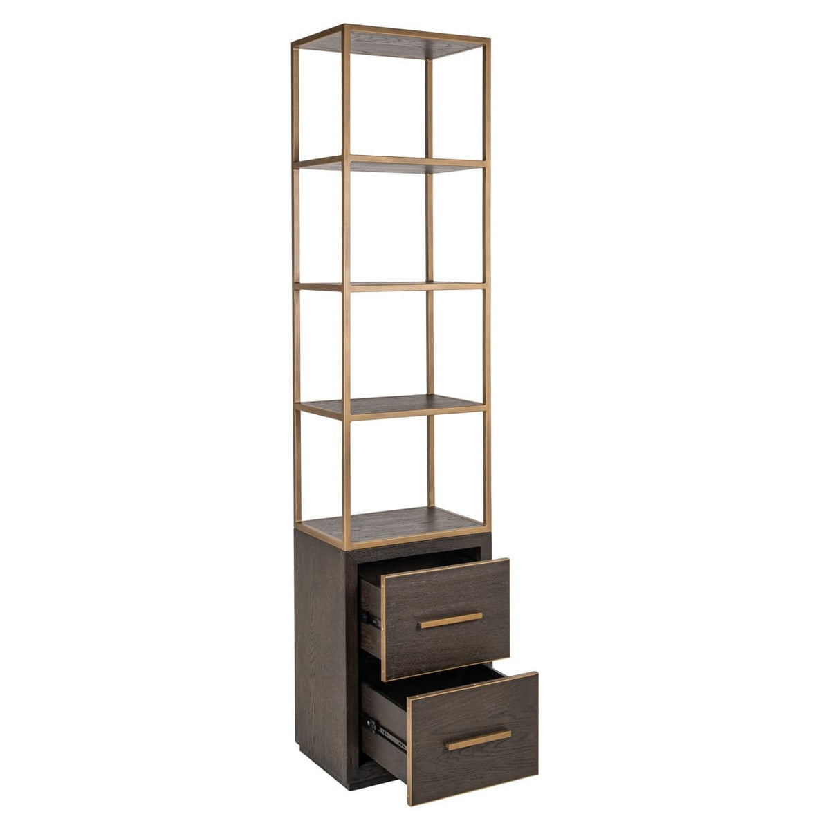 Richmond Interiors Living Display cabinet Carter brown small 2-drawers House of Isabella UK