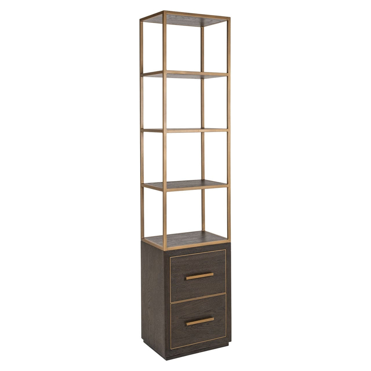 Richmond Interiors Living Display cabinet Carter brown small 2-drawers House of Isabella UK