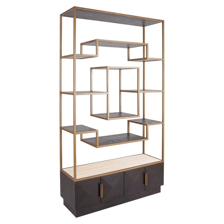 Richmond Interiors Living Display cabinet Claremont (Brown) House of Isabella UK