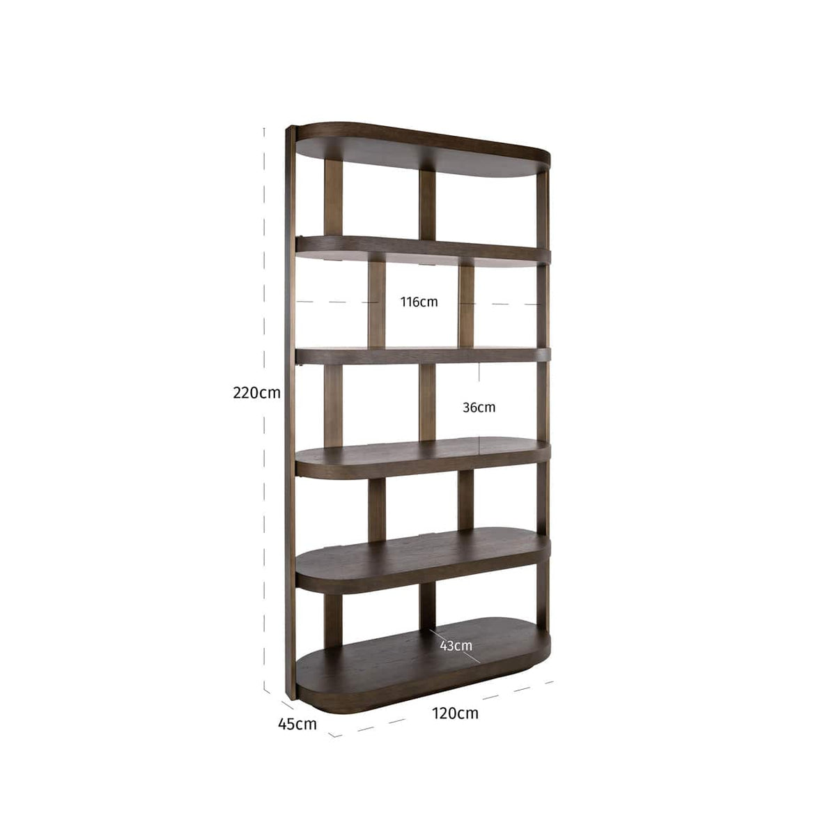 Richmond Interiors Living Display cabinet Ellington brown House of Isabella UK