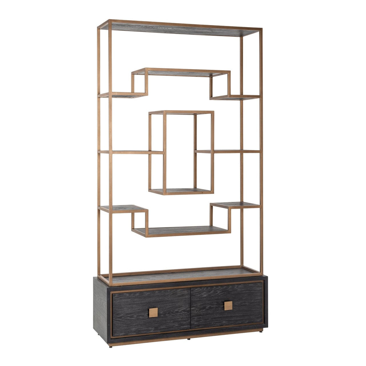 Richmond Interiors Living Display cabinet Hunter black rustic House of Isabella UK