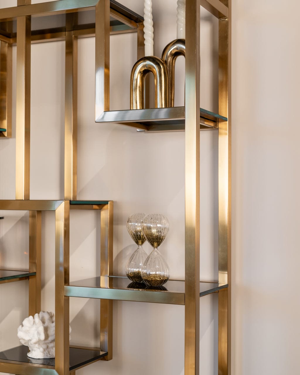 Richmond Interiors Living Display cabinet Magnus brushed gold House of Isabella UK