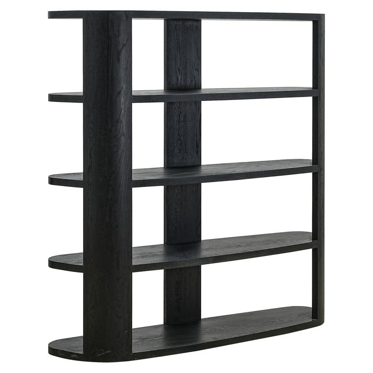 Richmond Interiors Living Display cabinet Navarino 3-shelves (Dark coffee) House of Isabella UK