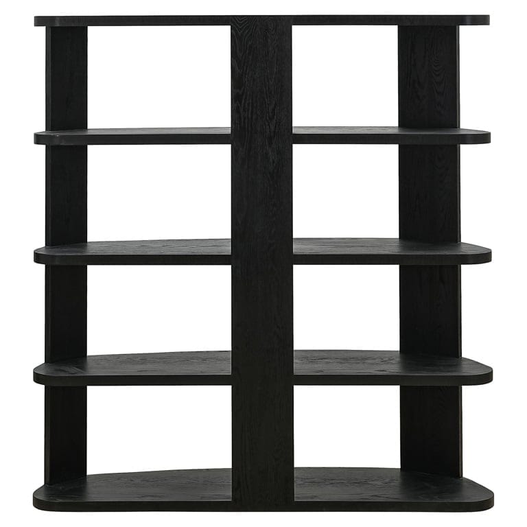 Richmond Interiors Living Display cabinet Navarino 3-shelves (Dark coffee) House of Isabella UK