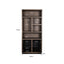Richmond Interiors Living Display cabinet Oakura brown House of Isabella UK
