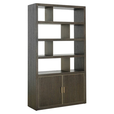 Richmond Interiors Living Display cabinet Rivertree 3-shelves 2-doors (Brown) House of Isabella UK