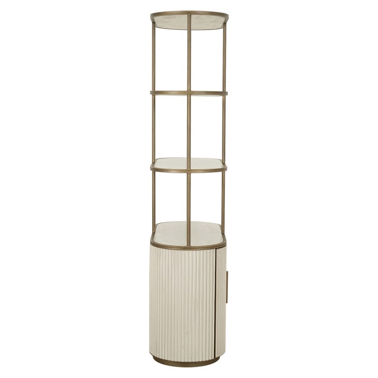 Display cabinet Tivoli 2-doors 3 open shelves (White).