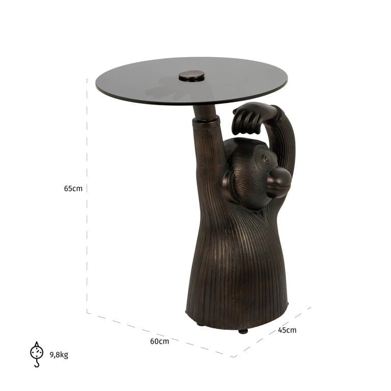 End table Ape (Bronze).