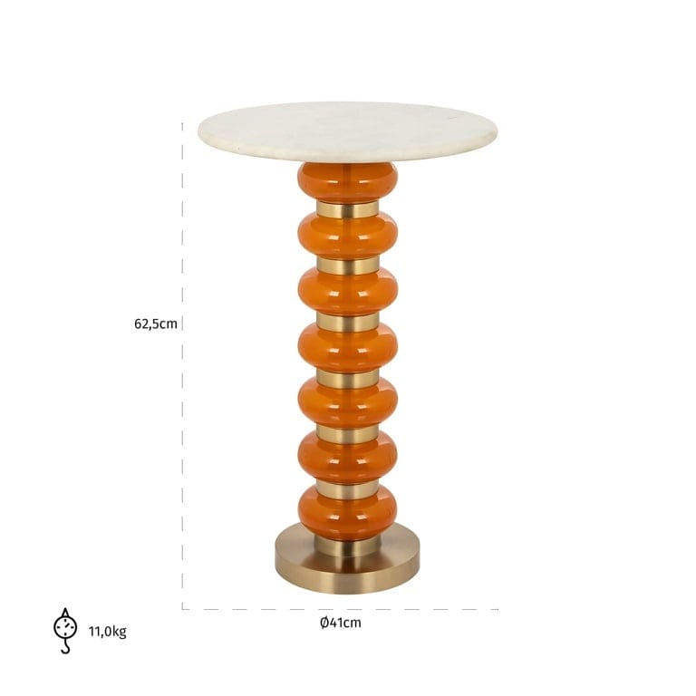 End table Barbara orange.