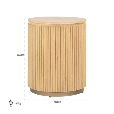 Richmond Interiors Living End table Belfort 50Ø (Natural oak) House of Isabella UK