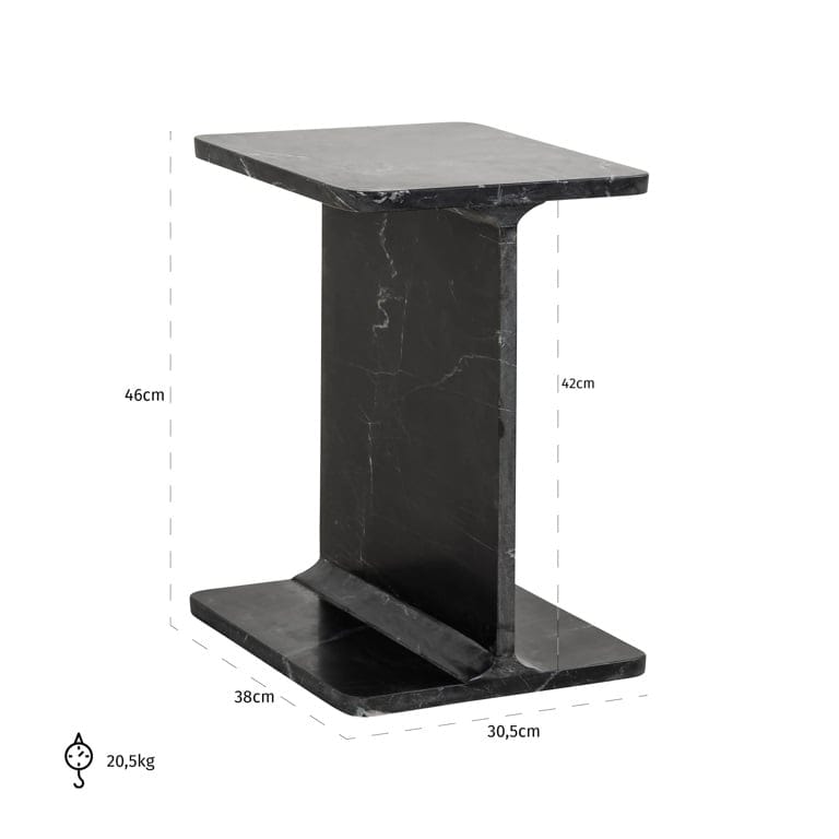 End table Benson black (Black).