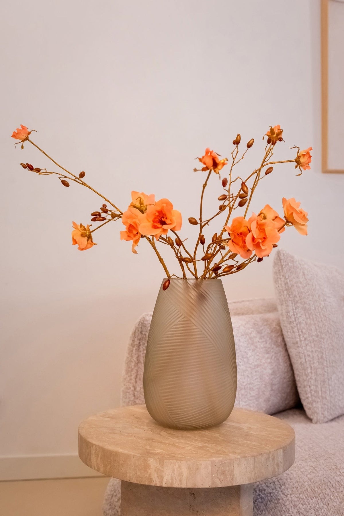 Richmond Interiors Living End table Biltmore italian travertine (Beige) House of Isabella UK