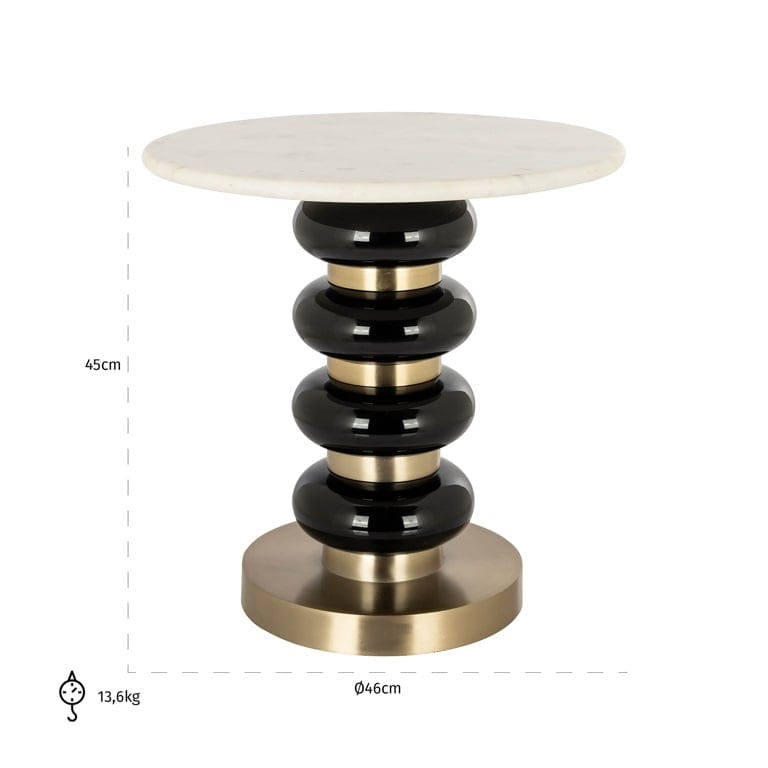 End table Boann black (Black).