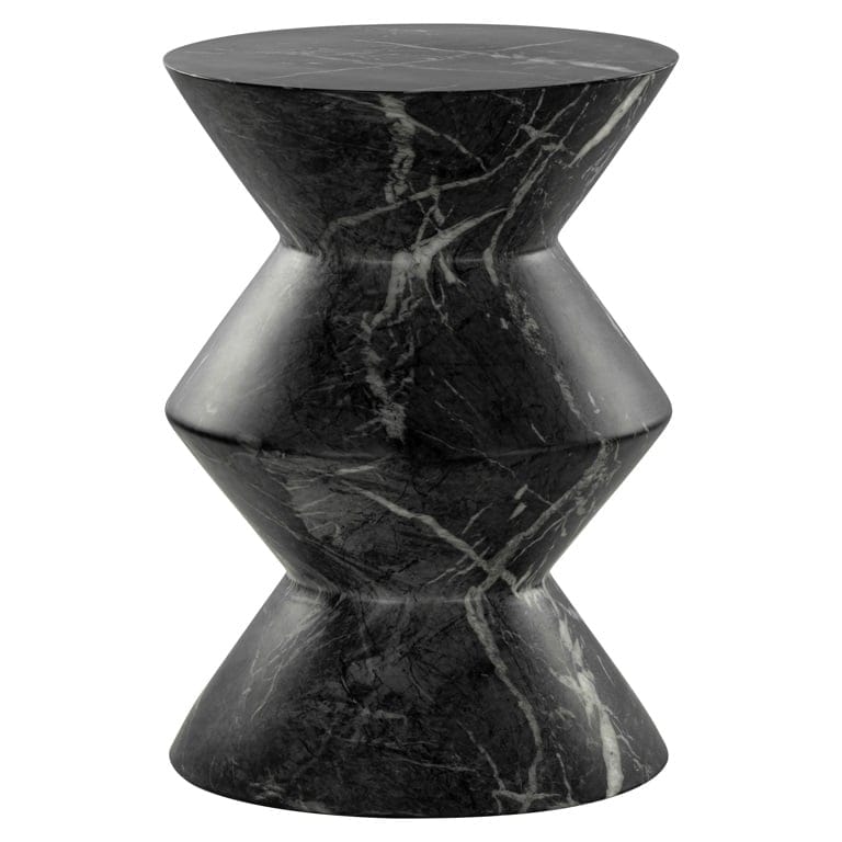 End table Bosco faux black marble (Black).