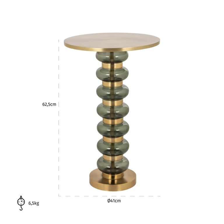 End table Bowiene green.