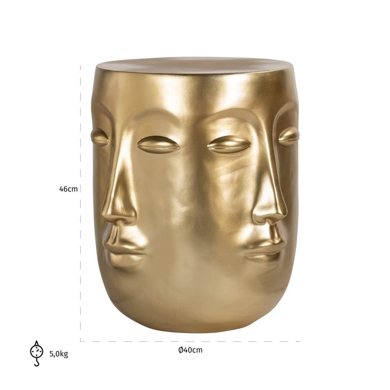 End table Christy gold (Gold).