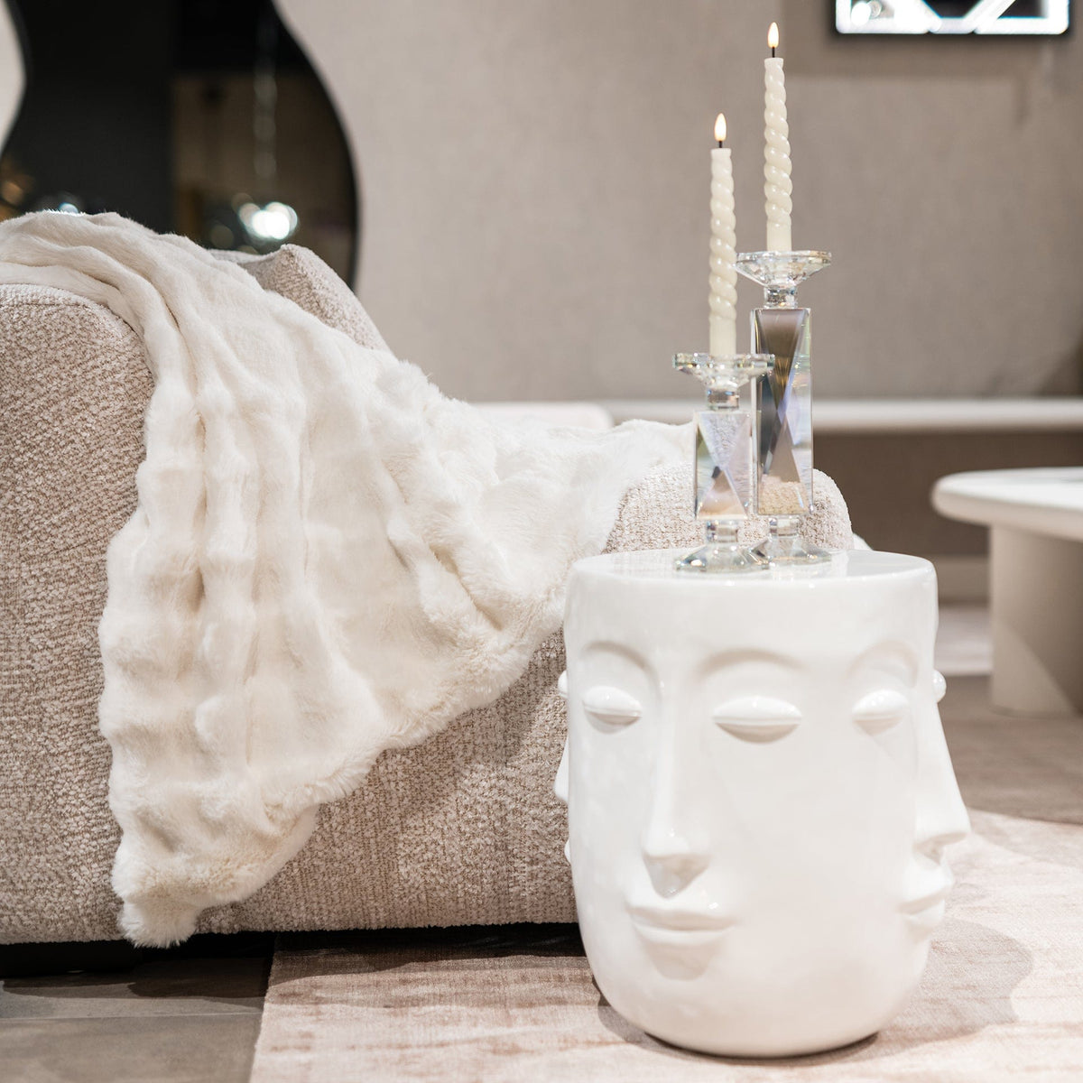 Richmond Interiors Living End table Christy white House of Isabella UK