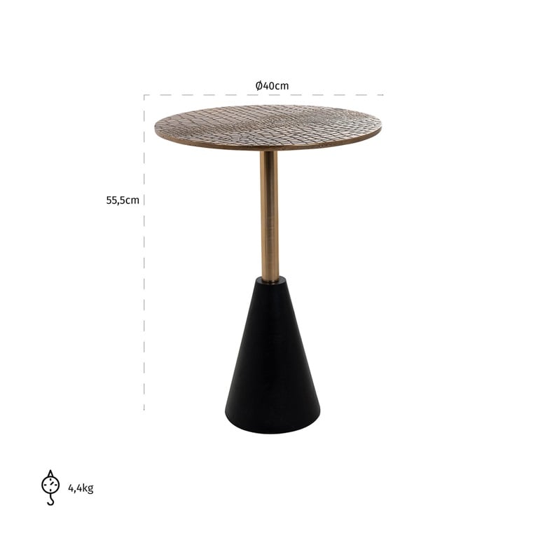 Richmond Interiors Living End table Cobra 40Ø (Gold) House of Isabella UK