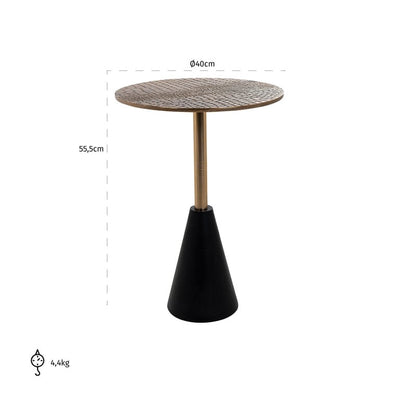 Richmond Interiors Living End table Cobra 40Ø (Gold) House of Isabella UK