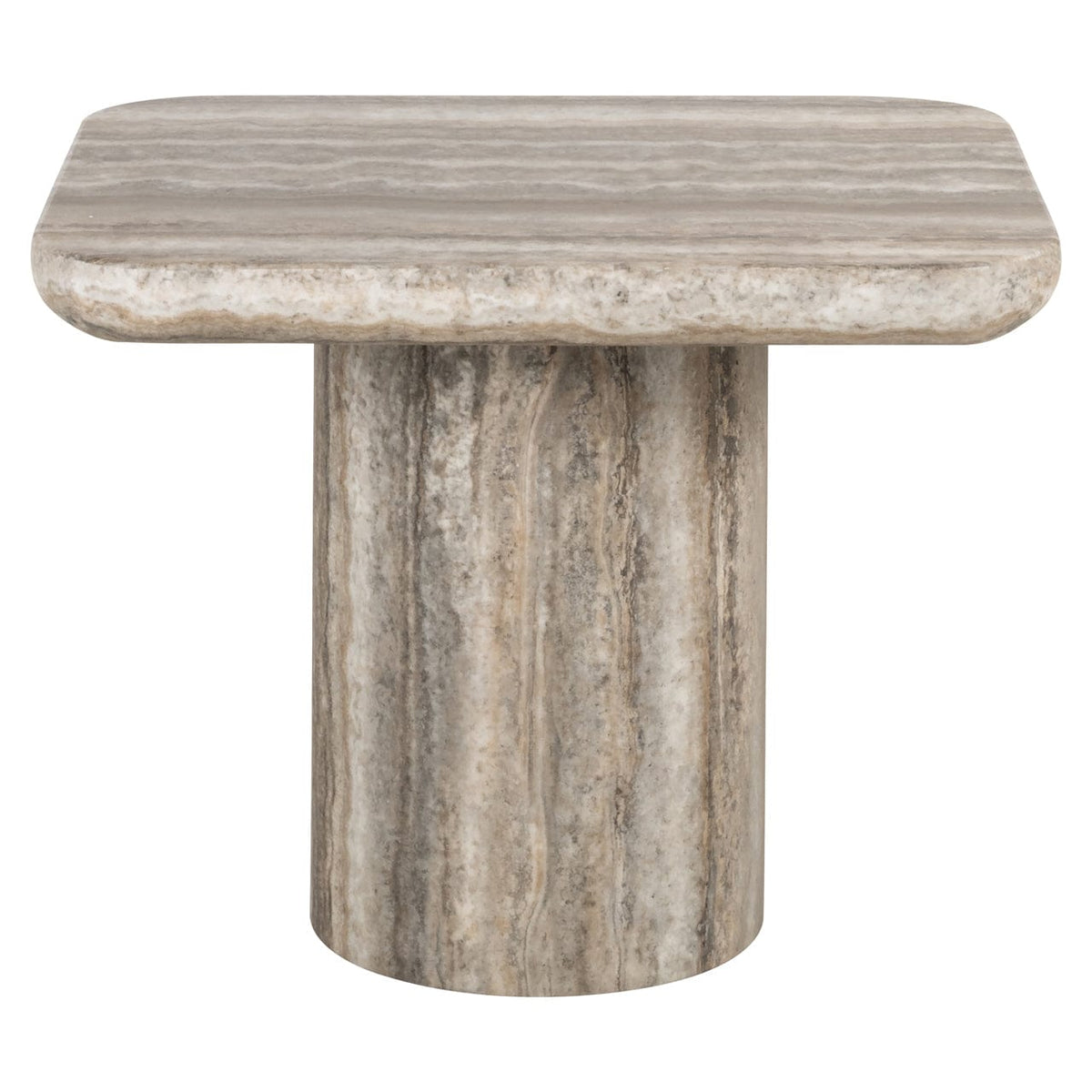 Richmond Interiors Living End table Denizly grey faux travertine House of Isabella UK